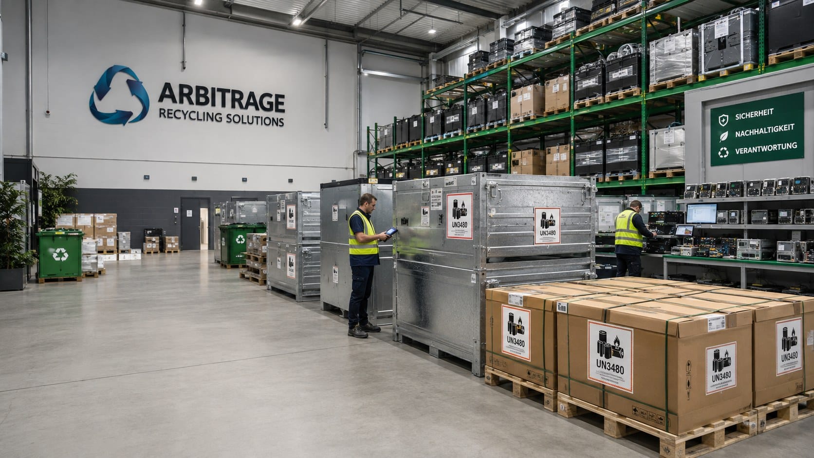 Gewerblicher Rücknahmeprozess für Batterien und technische Rückläufer