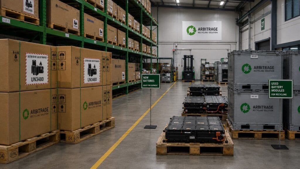 Behälter- und Ladeeinheiten für Batterieprojekte