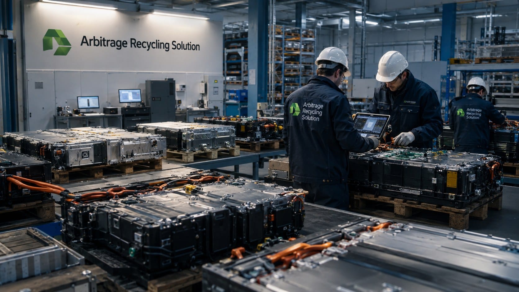 NMC-Batteriemodule bei der technischen Prüfung