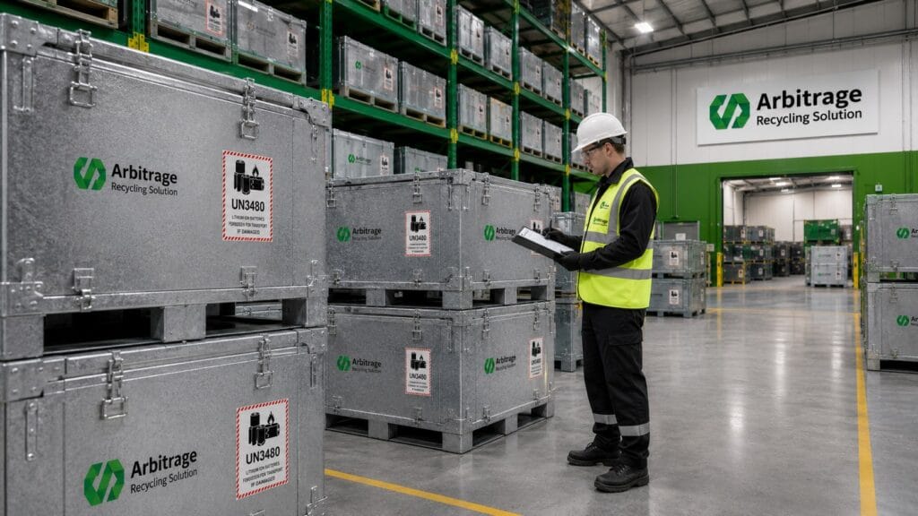 Behälter und Logistik für Batterie- und Elektroschrott