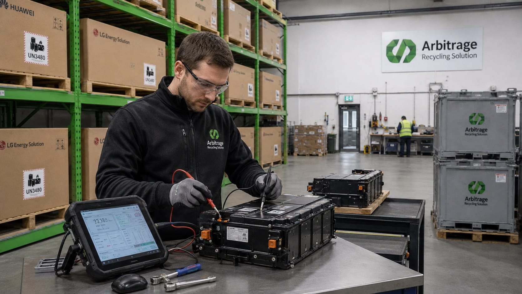 Diagnose und Zustandsprüfung einer NMC-Batterie