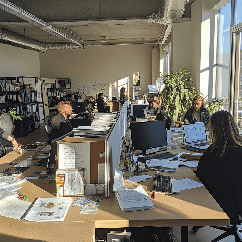 Menschen bei der Arbeit in einem Büro
