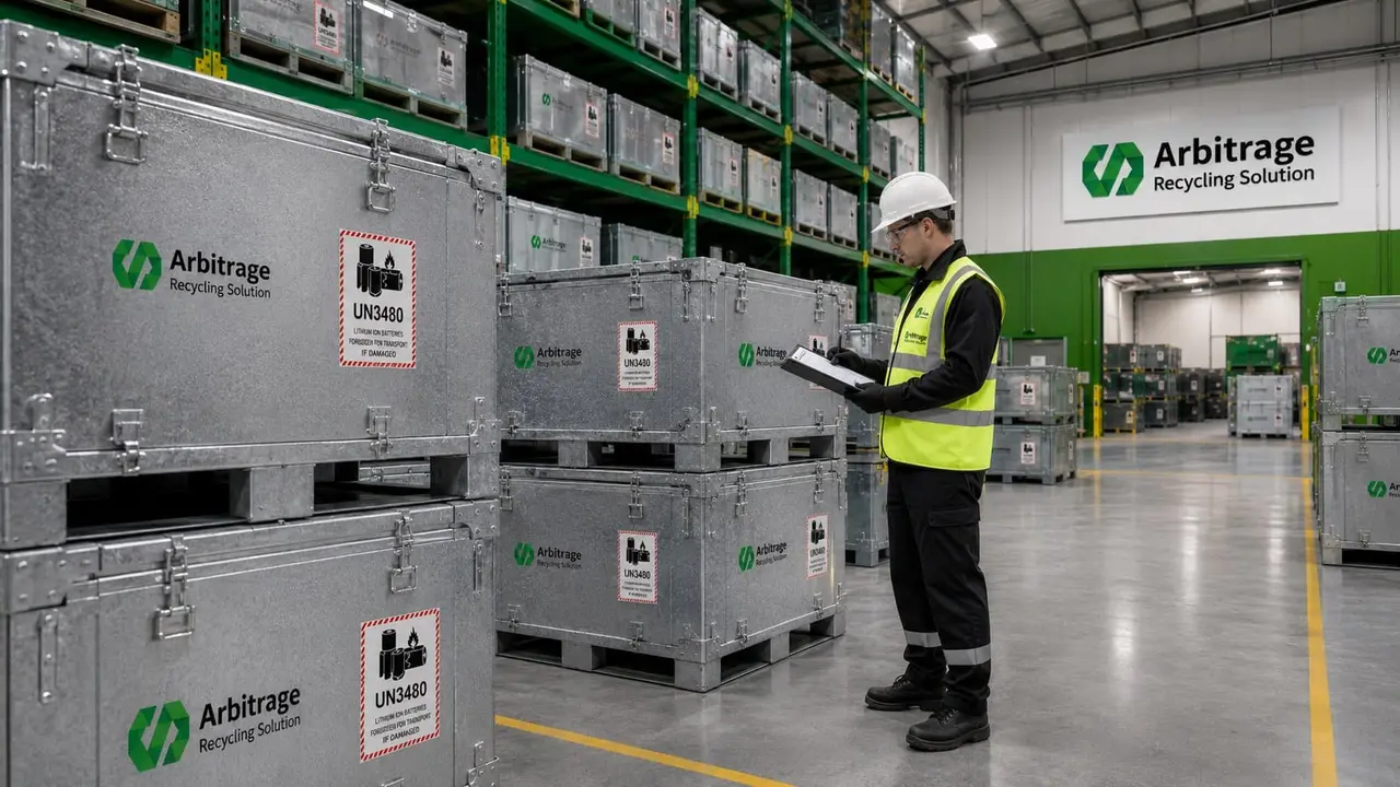 Behälter und Logistik für Batterie- und Elektroschrott
